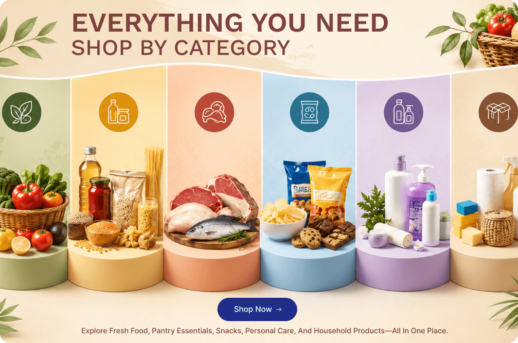 Everything you need — shop by category