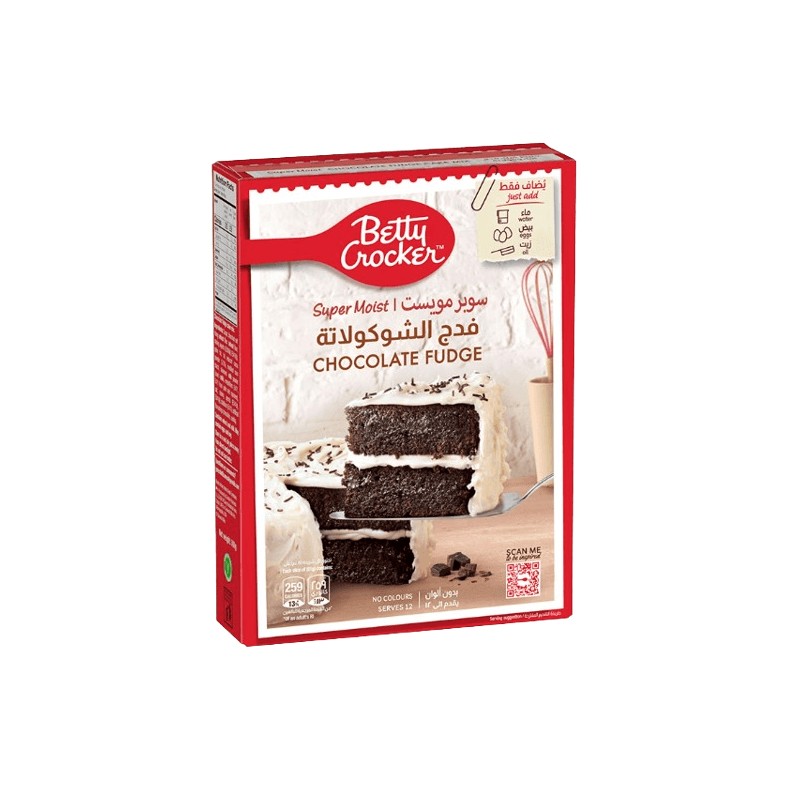 Betty Crocker Chocolate Fudge 500 gm × 12 - Carton