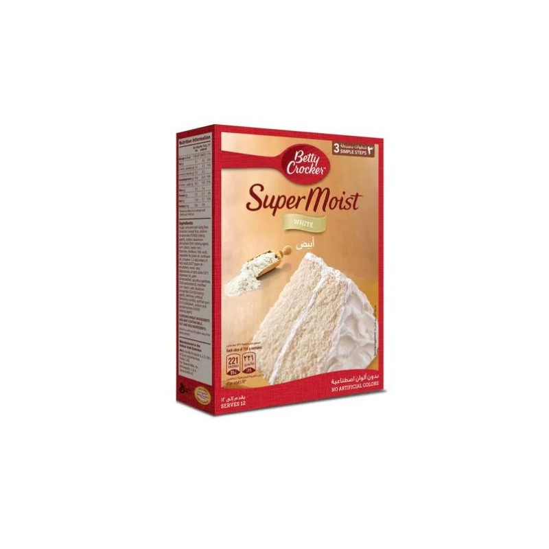 Betty Crocker White Cake Mix 500 gm × 12 - Carton