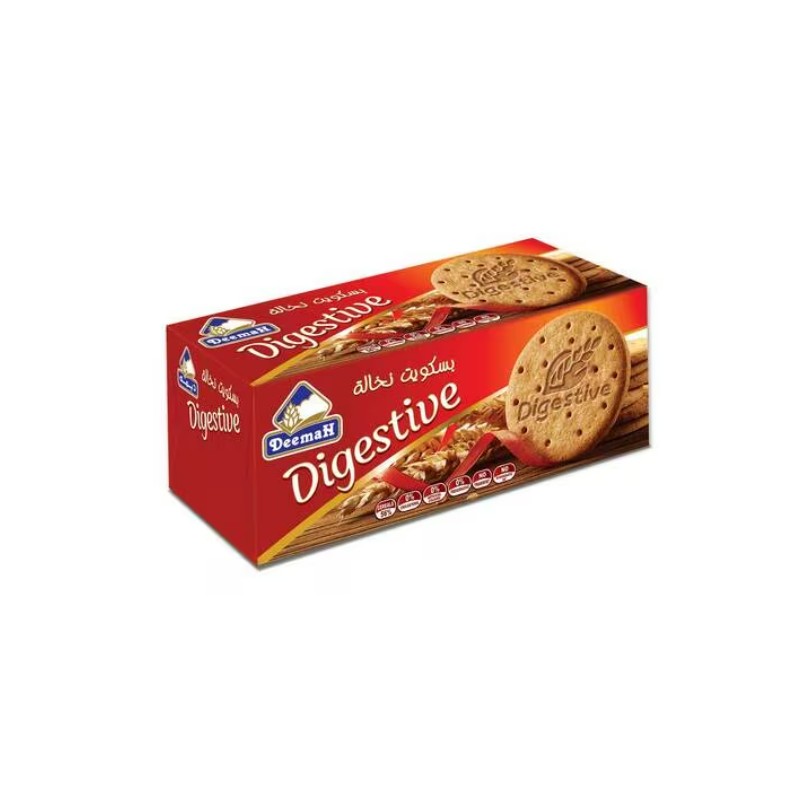 Deemah Digestive Original Biscuits 340 gm × 24 - Carton