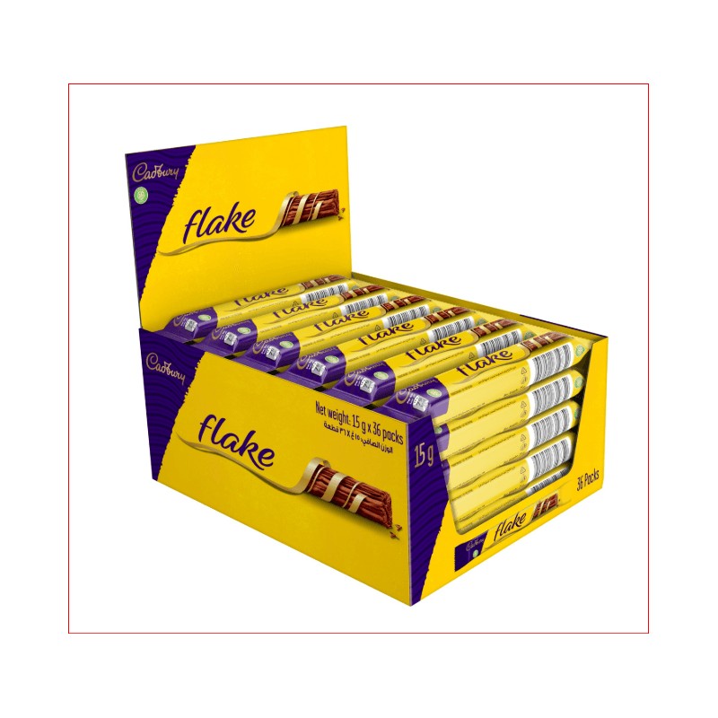 Flake Chocolate 15 gm × 36 pcs × 4 - Carton