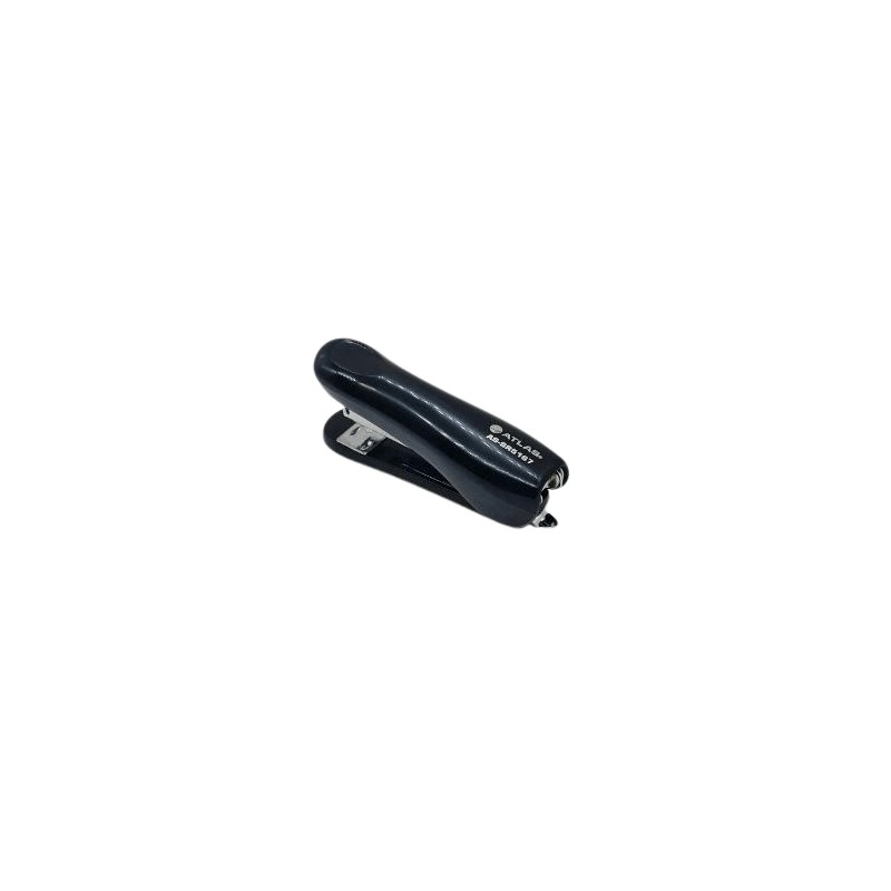 Atlas Metal Half Strip Black Stapler up to 25 Sheets With Staple Remover