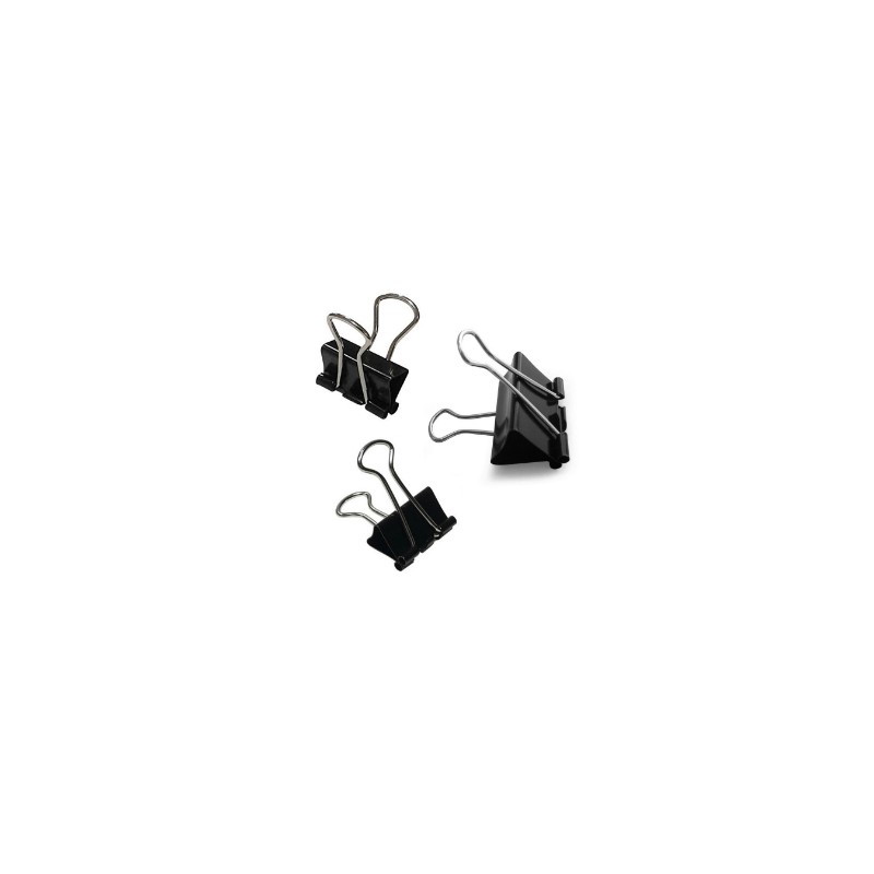 Binder Clips Black size 32 mm × 12 Pcs