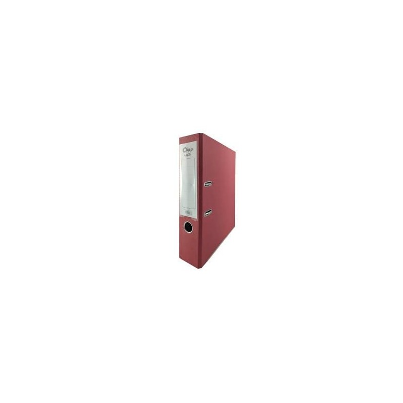 Clipp Plastic Box File Size 7.5 cm Red