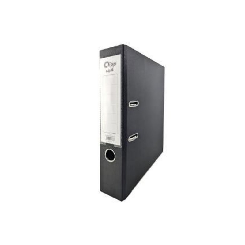 Clipp Plastic Box File Size 7.5 cm Black