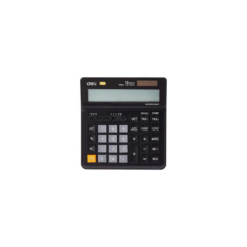Deli Desktop Calculator 12 Digits with Plastic Keys and Tax Function Model M01020