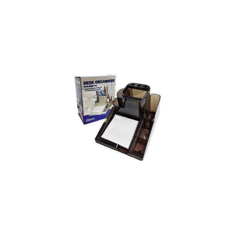 Elsoon Desk Organizer and Memo Tray Black