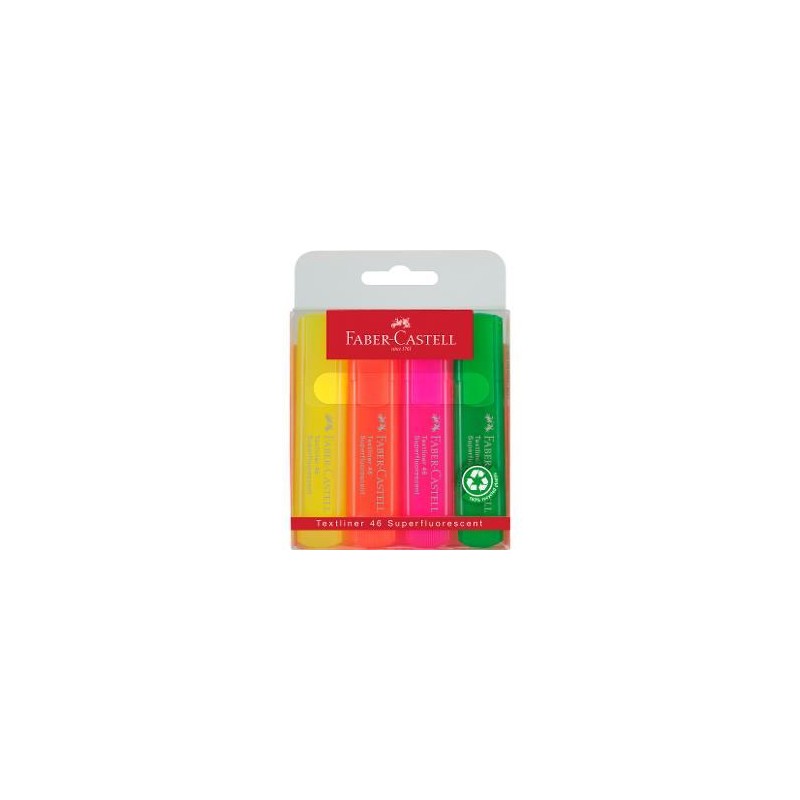 Faber-Castell Highlighter Transparent set of 4 colors