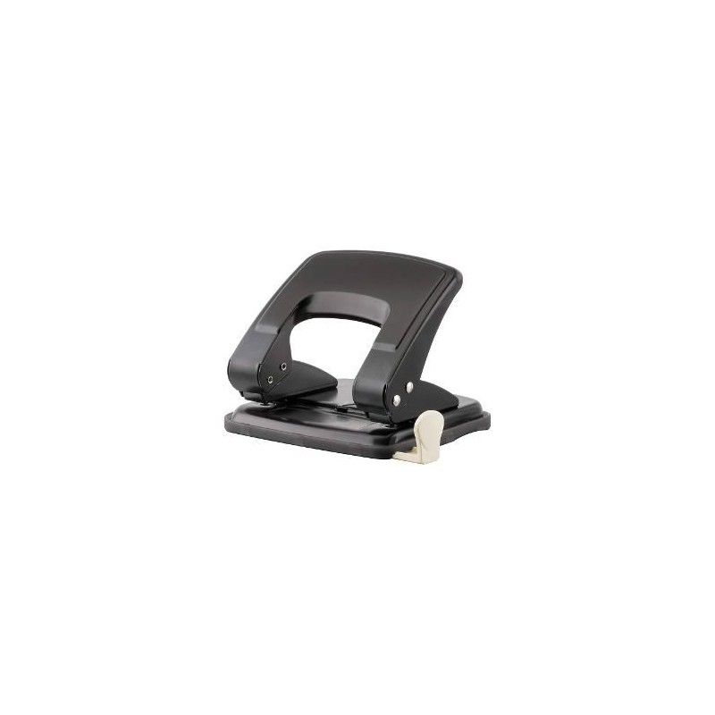 Kangaro All Metal 2 Hole Puncher Black up to 22 Sheets