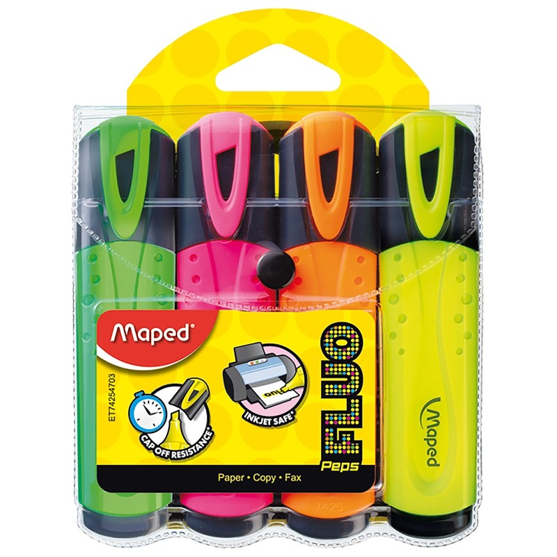 Maped Fluo Highlighters Set of 4