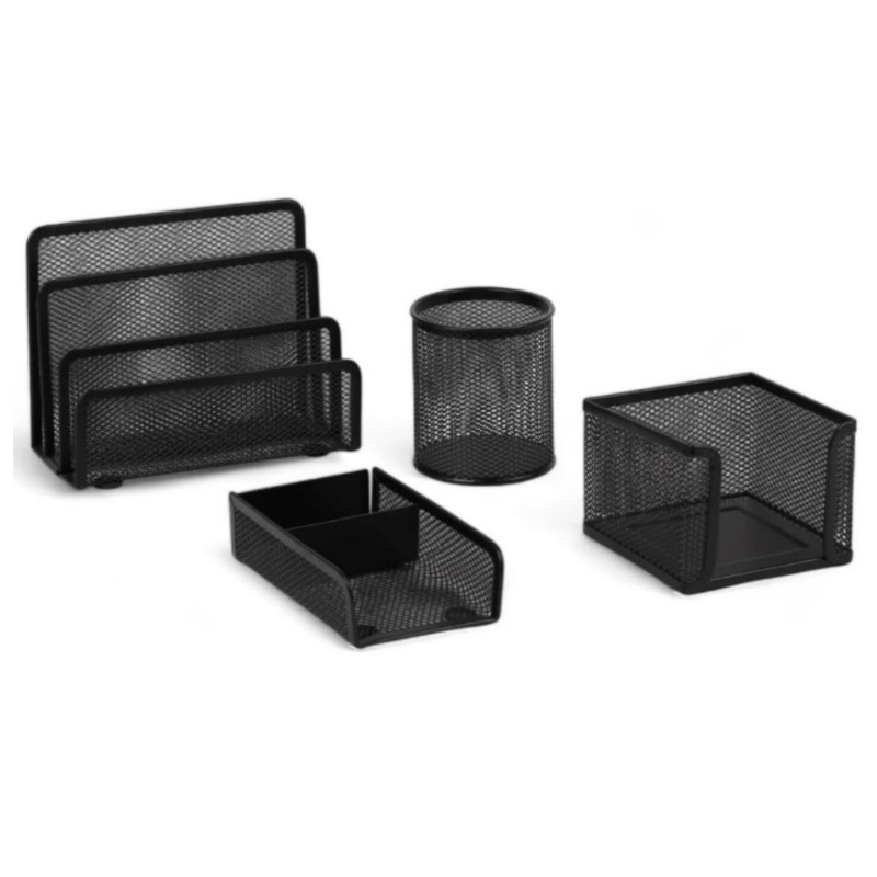 Mesh Metal Desk Set 4 Pcs