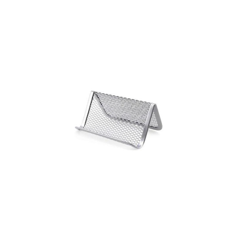 Metal Mesh Business Card Holder Silver