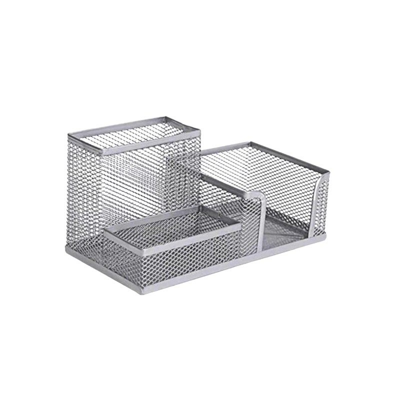 Metal Mesh Desktop Organizer silver