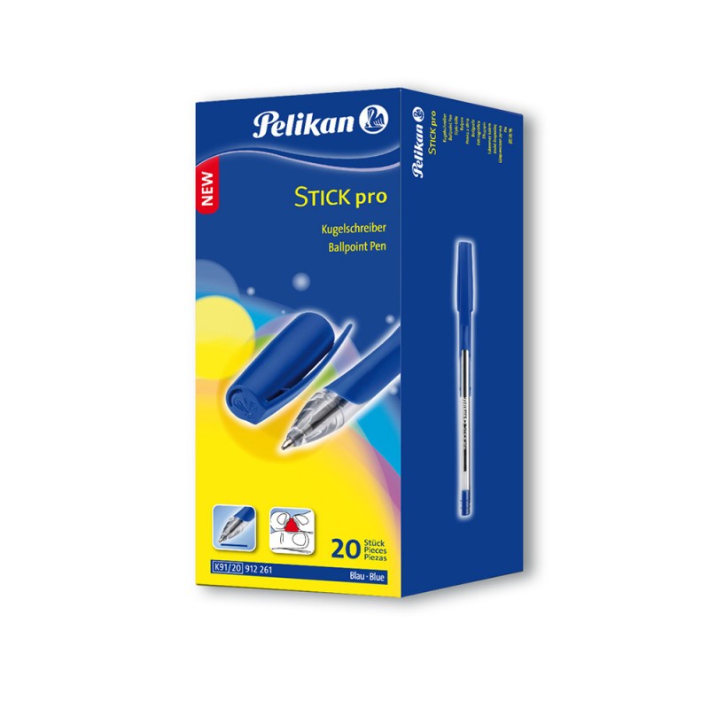 Pelikan Stick pro Ballpoint Pen Blue 20 pcs