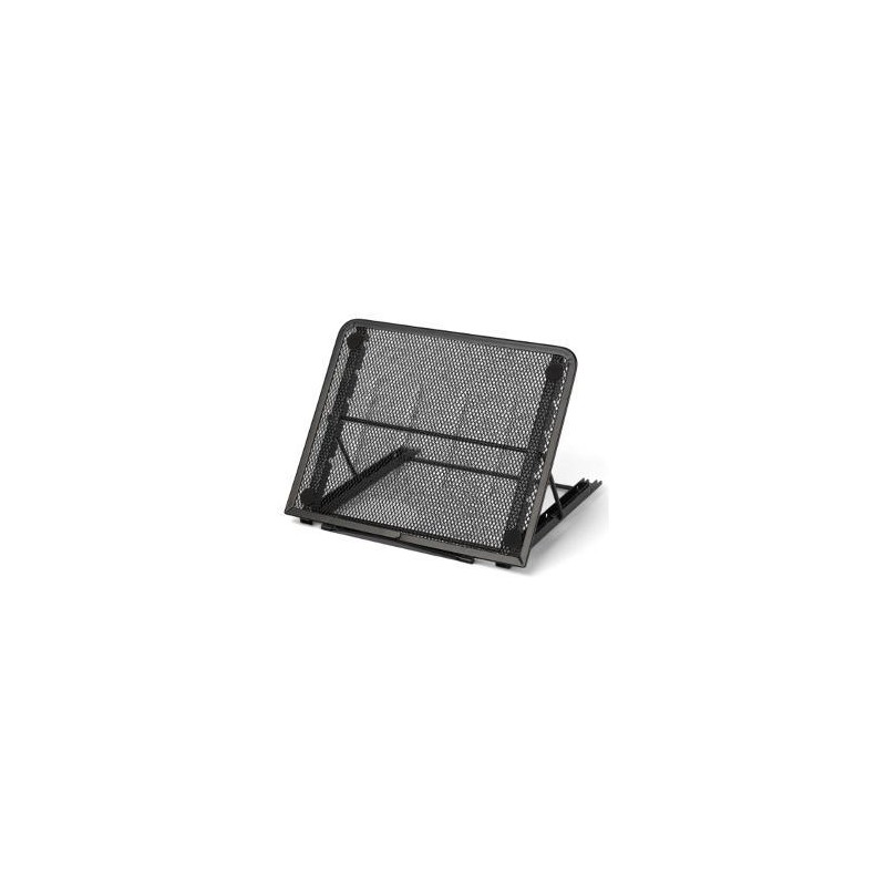 Black Metal Mesh Tablet Rack
