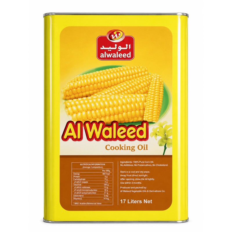 Alwaleed Corn Cooking Oil 17 L