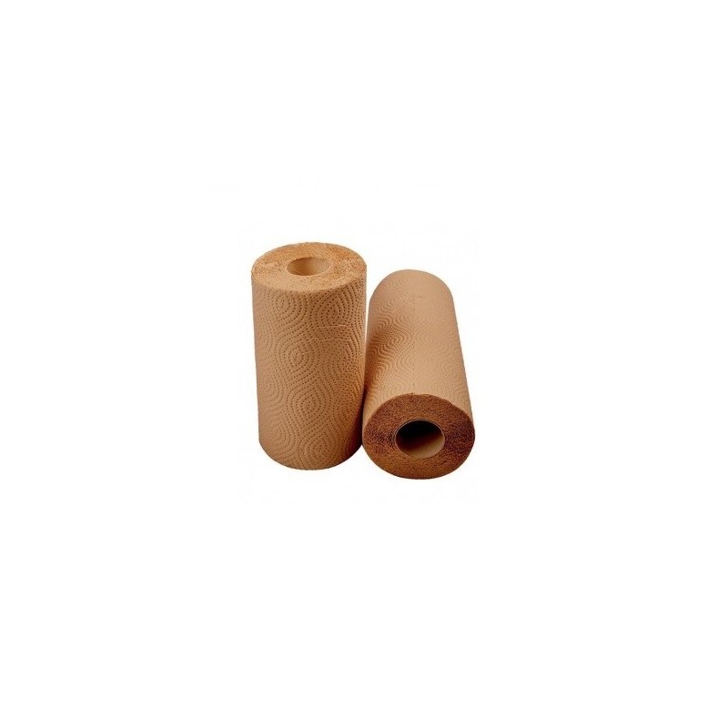 Brown Paper Tissue Roll 6 pcs × 2 - Carton