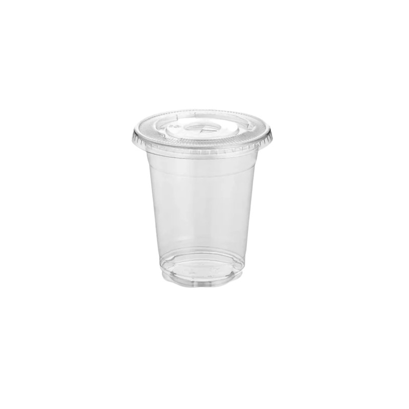 Clear Plastic Cup With Lid 14 oz × 1000 pcs - Carton