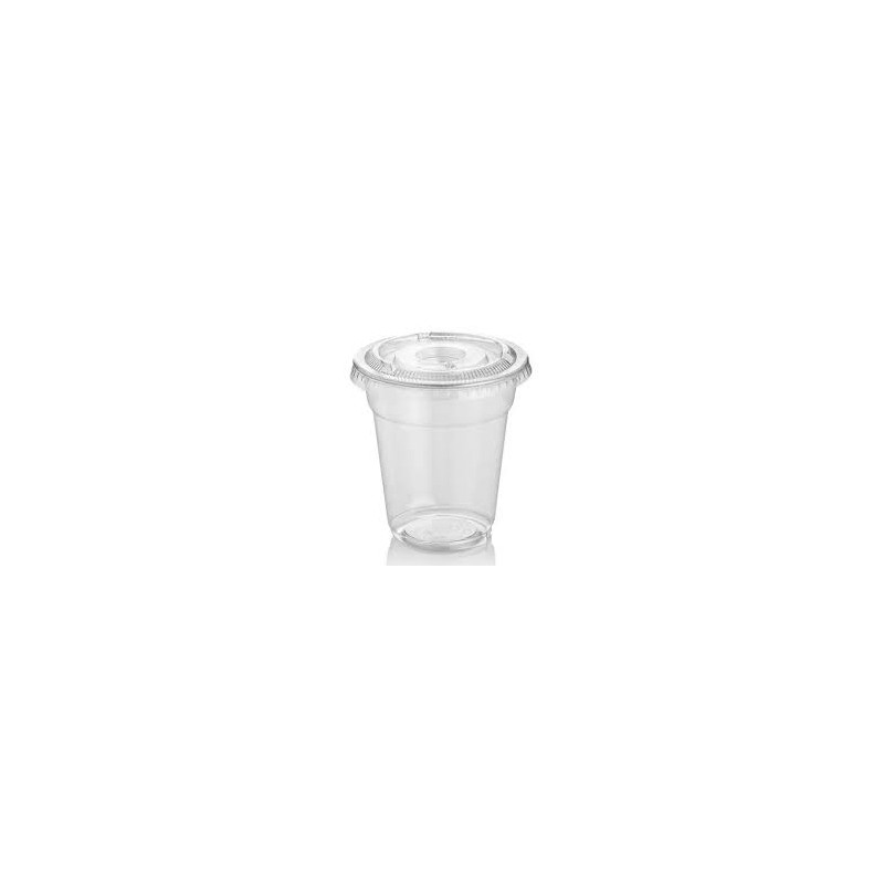Clear Plastic Cup With Lid 16 oz × 1000 pcs - Carton
