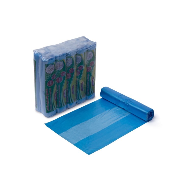 Trash Bag Roll Blue Color 10 Gallon × 10 Roll - Carton
