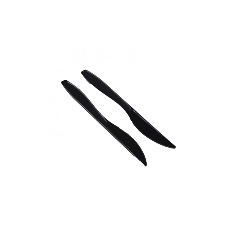 VIP Black plastic knife 1000 pcs