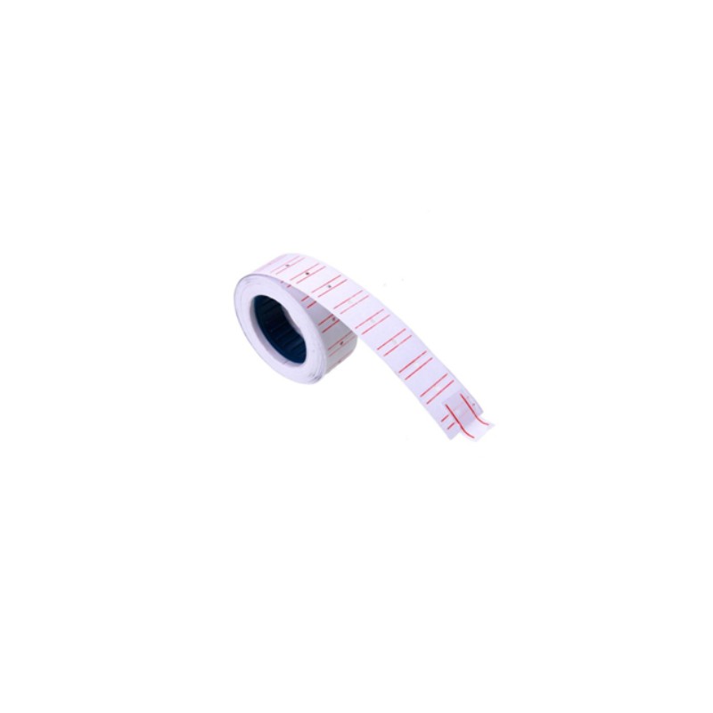 White Italian Pricing Roll 16 mm × 26