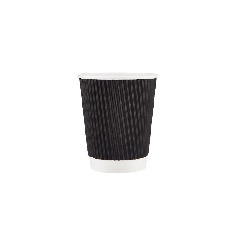 Black Paper Cups Without Lid 4 oz × 1000 - Carton