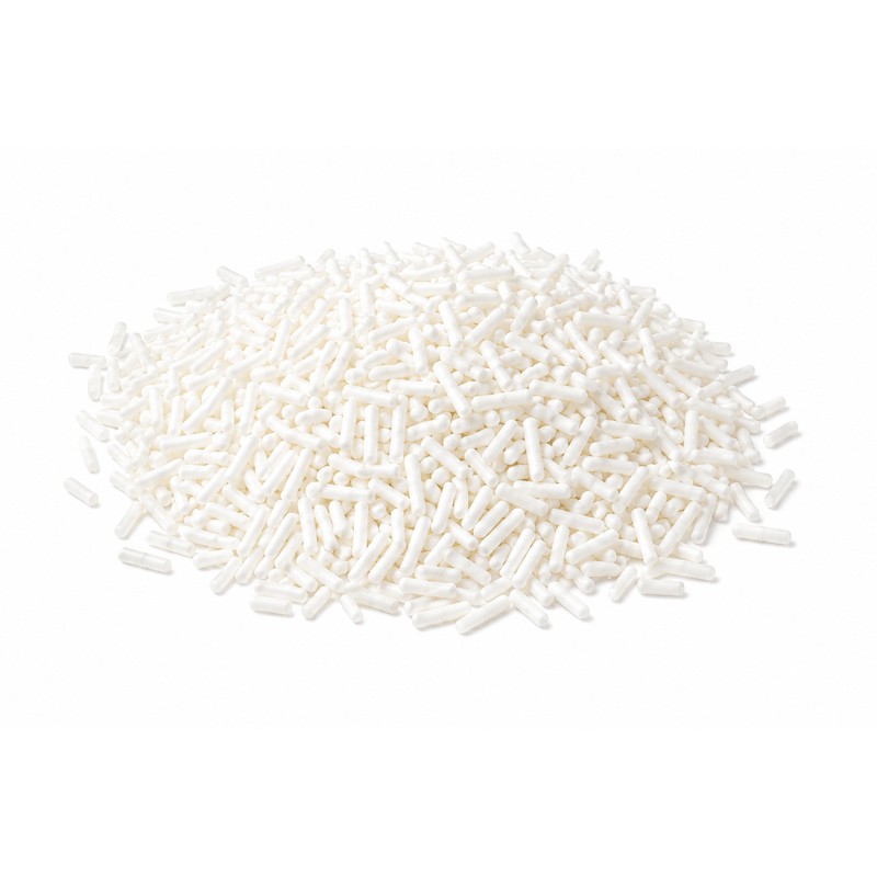 White Vermicelli Sprinkles for Decoration 1 kg × 5 - Carton