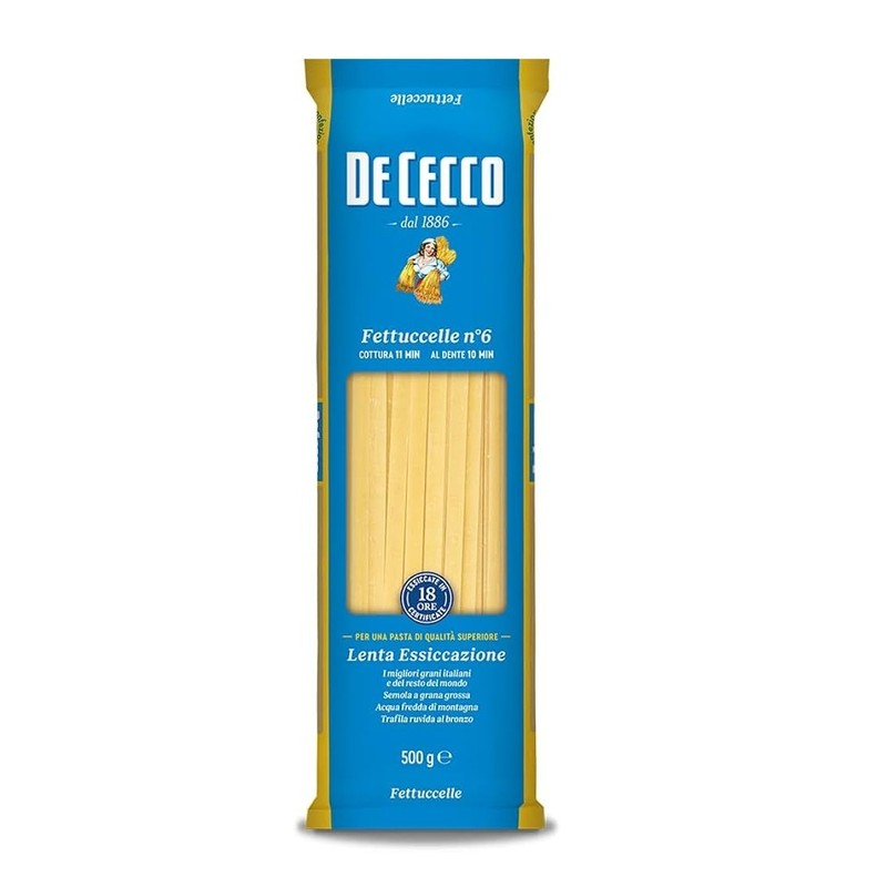 Dececco Fettuccini 500 gm × 8 - Carton