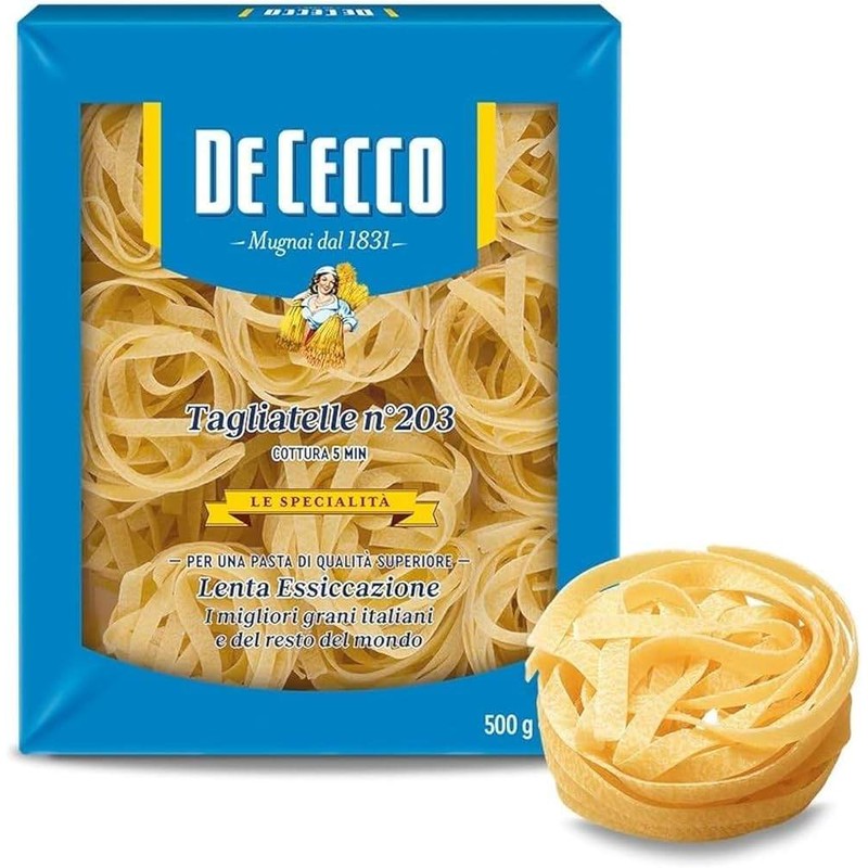 Dececco Pasta Fettuccine 500 gm × 8 - Carton
