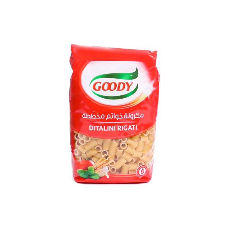 Goody Ditalini Lisci Pasta No 14 - 450 gm × 24 - Carton