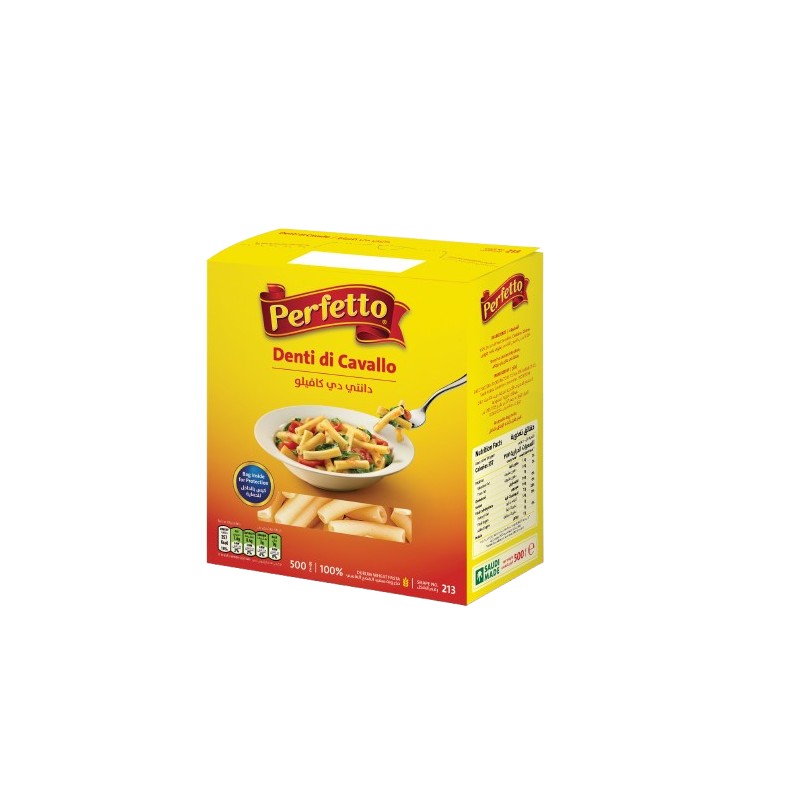 Perfetto Dente Di Cavallo Pasta No. 213 - 500 gm × 24 - Carton