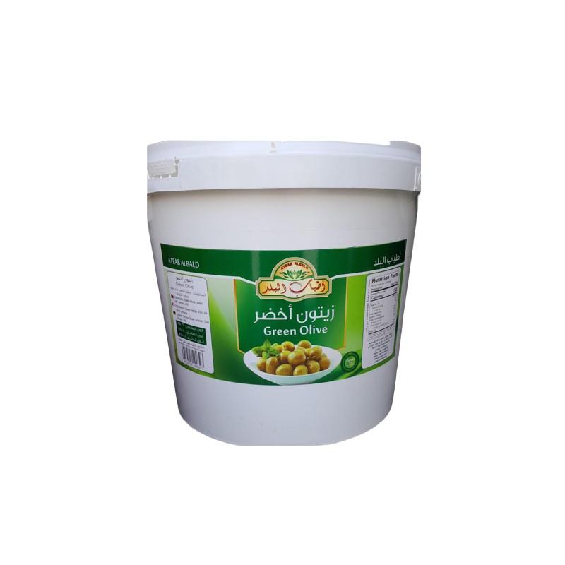 Ateab Albald Whole Green Olive 6 kg