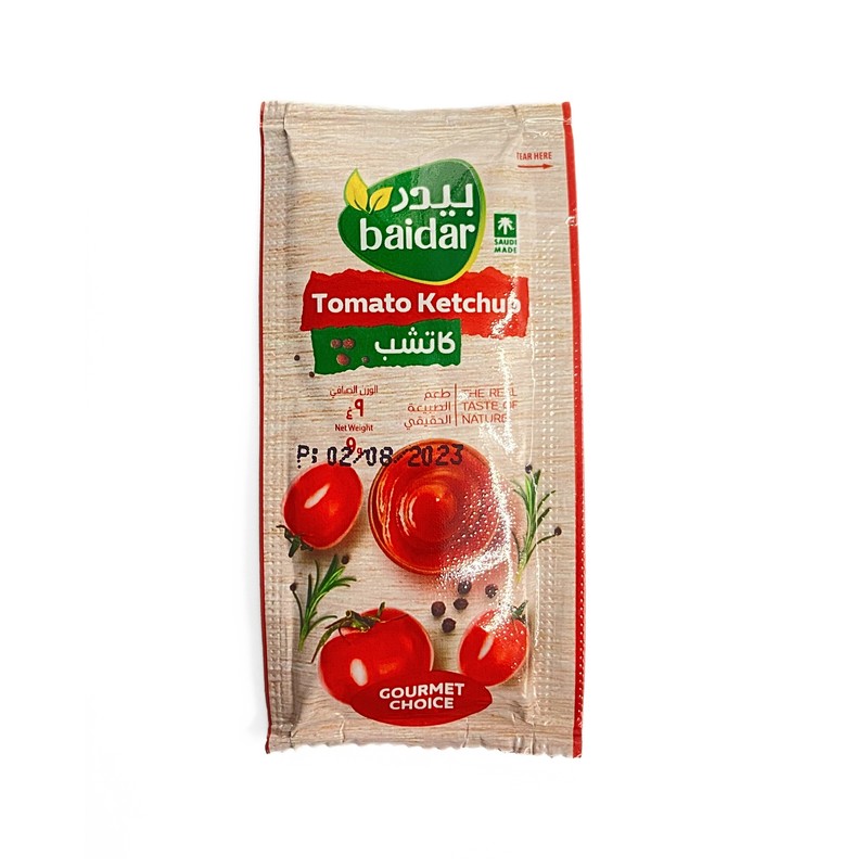 Baidar Tomato Ketchup Sachet 9 gm × 1000 - Carton