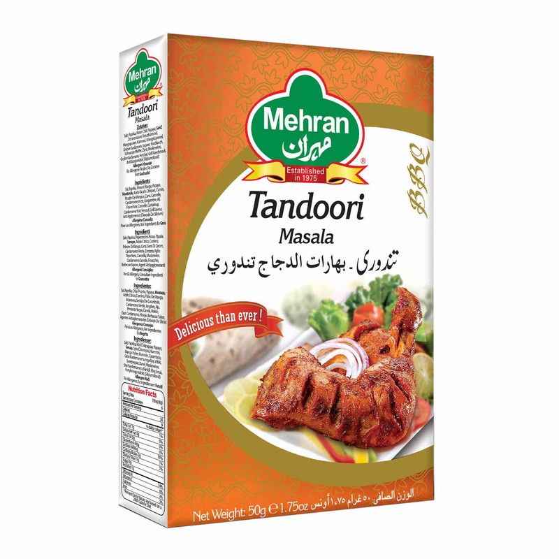Mehran Tandoori Chicken Spice 50 gm × 48 - Carton