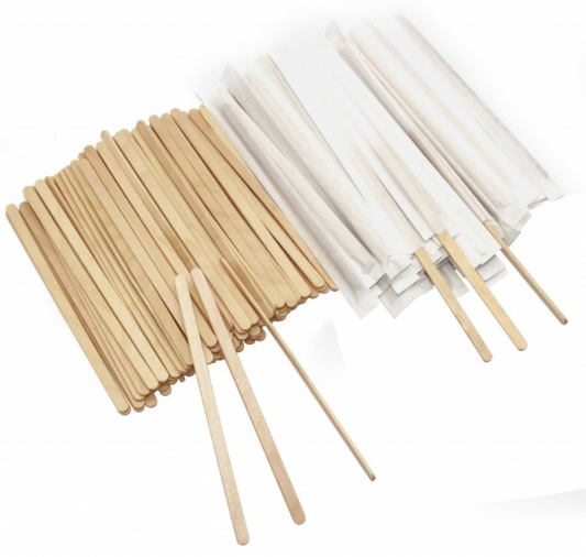 Wooden coffee stirrer, packed 5000 Pieces, size 14 cm