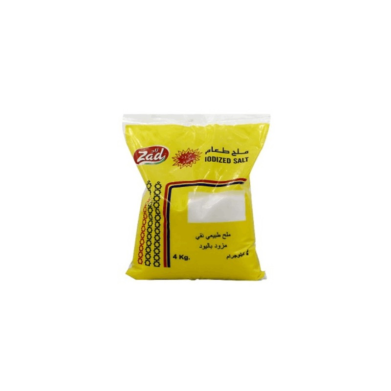 Zad Iodized Table Salt 4 kg × 4 - Carton
