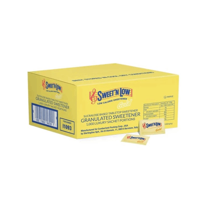 Sweet'N Low Sucralose Gold Yellow 1000 Sachets
