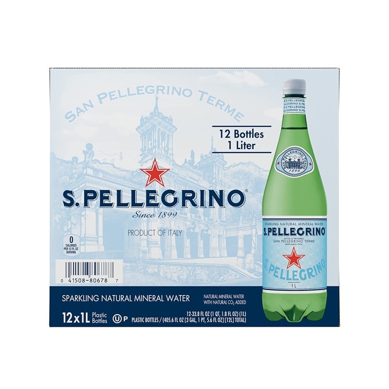 S.Pellegrino Sparkling Water 1 L × 12 - Carton