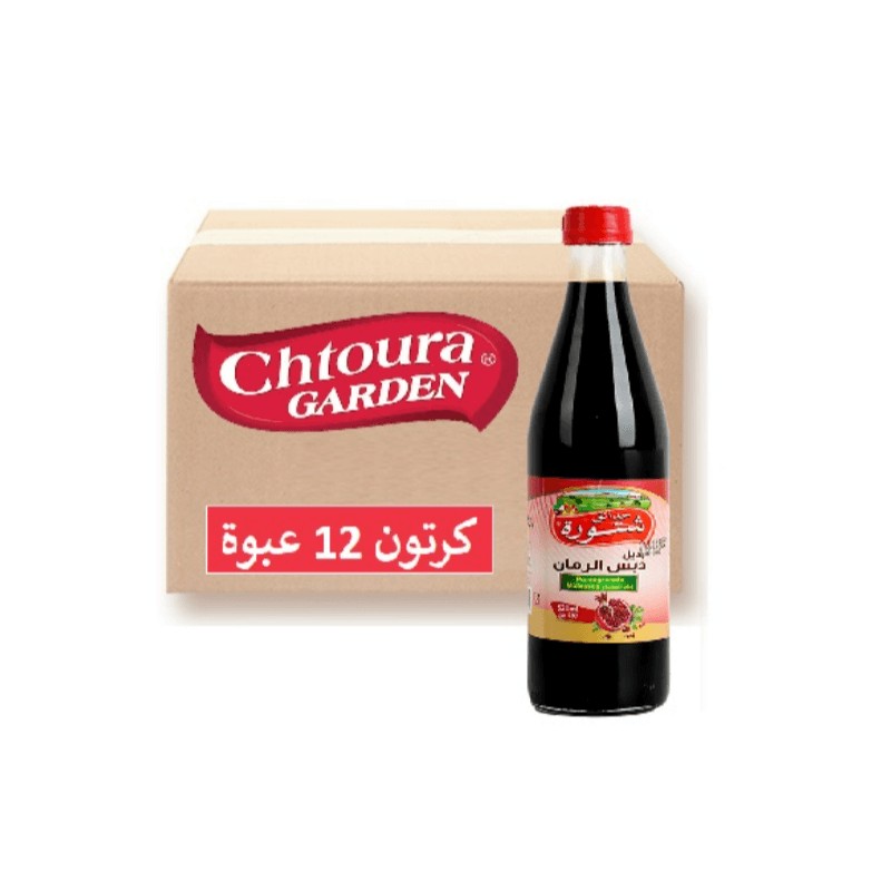 Chtoura Garden Pomegranate Molasses 520 ml × 12 - Carton