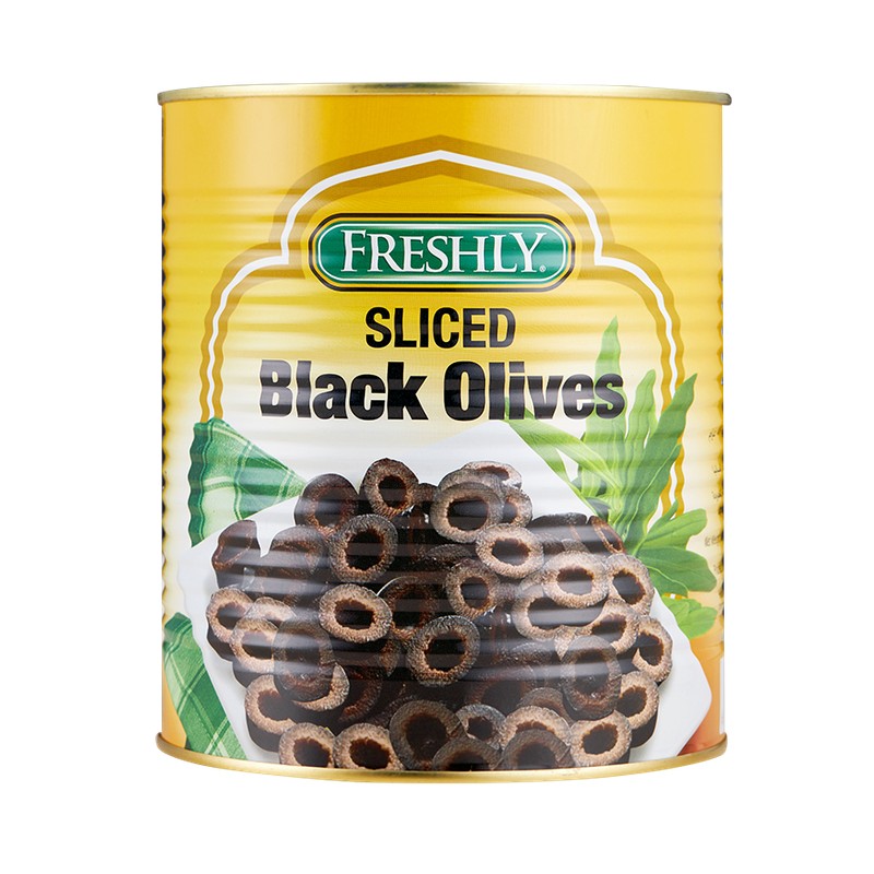 Freshly Sliced Black Olives 3 kg × 6 - Carton