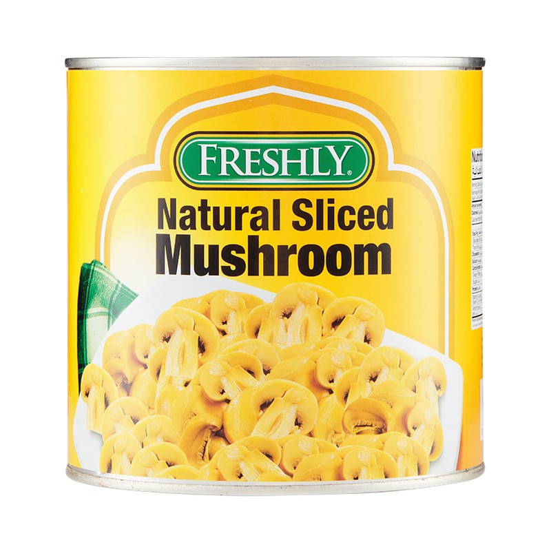 Freshly Natural Sliced Mushroom 2.50 kg × 6 - Carton