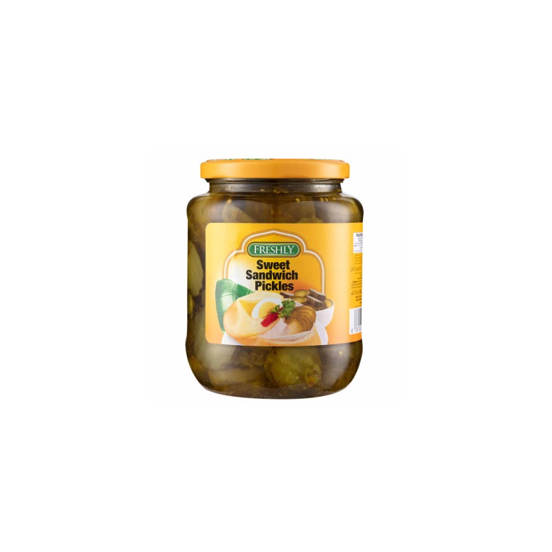 Freshly Sweet Sandwich pickles Slices 780 gm × 12 - Carton