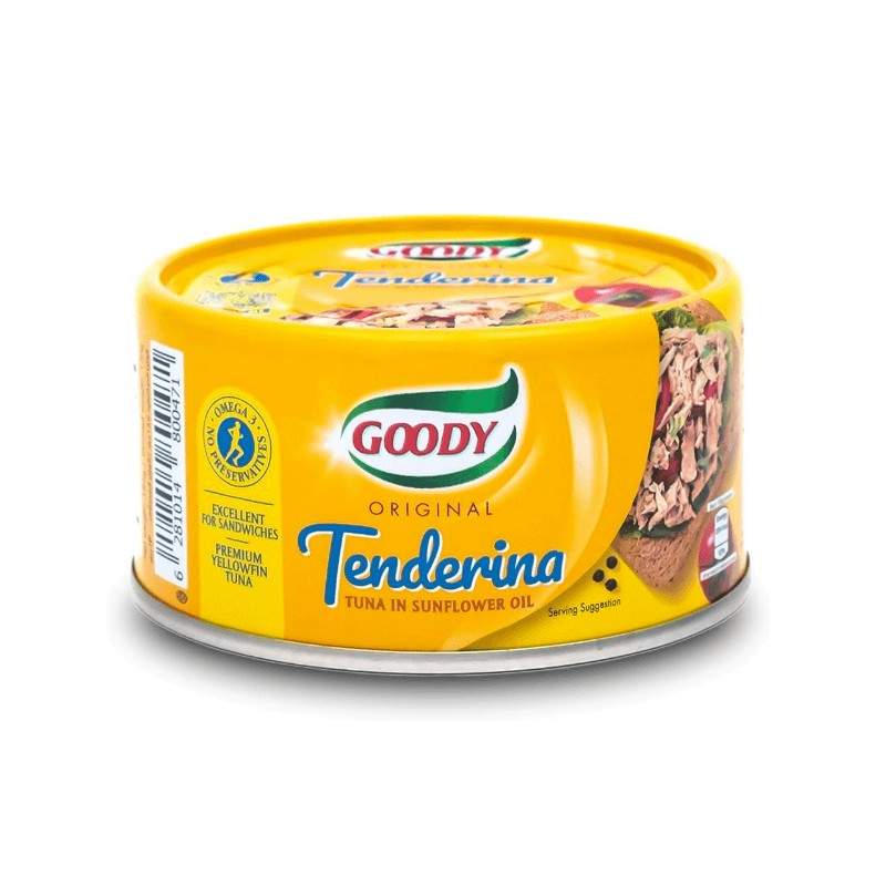 Goody Meat Tenderina Tuna In Sunflower Oil 185 gm × 48 - Carton