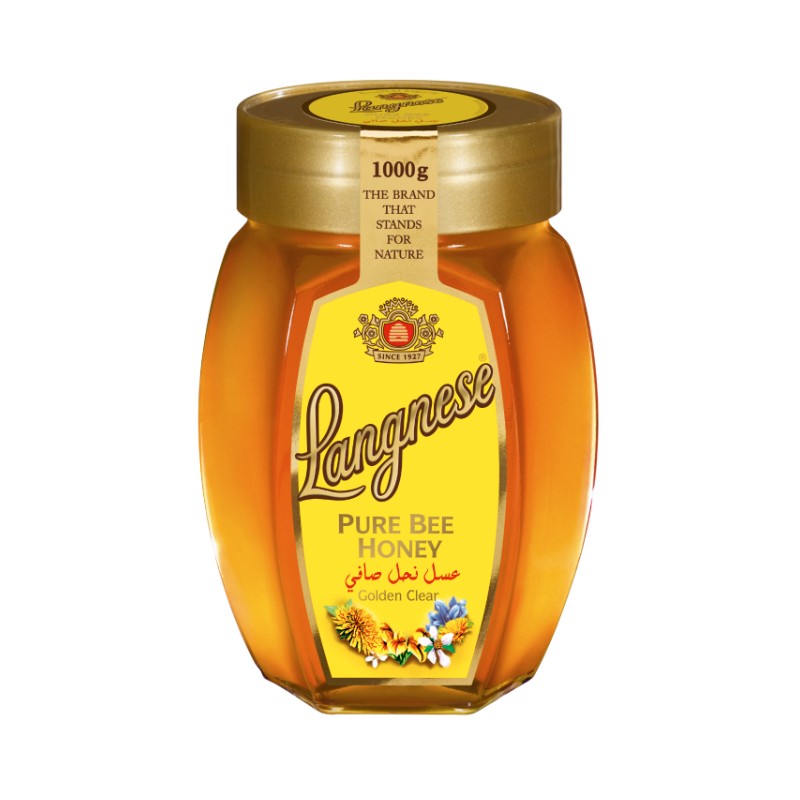 Langnese Pure Bee Honey 1 Kg × 6 - Carton