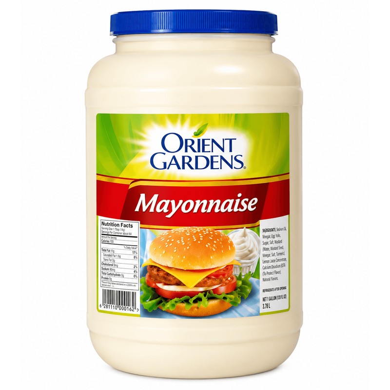 Orient Gardens Mayonnaise 3.7 L × 4 - Carton