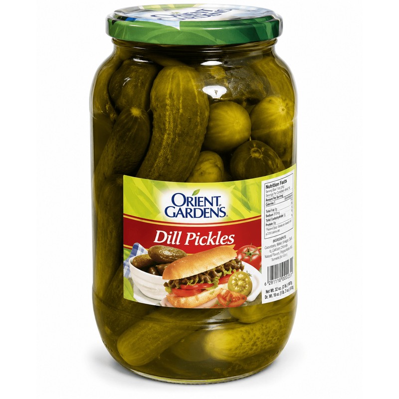 Orient Gardens Dill Pickles 34 Oz × 12 - Carton