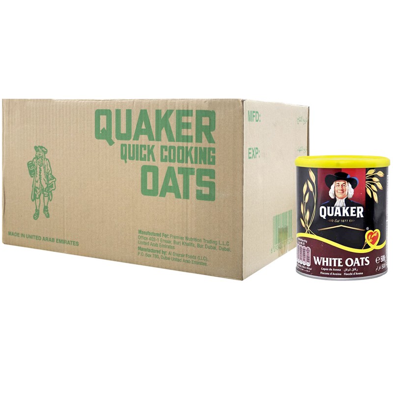 Quaker White Oats 500 gm × 24 - Carton