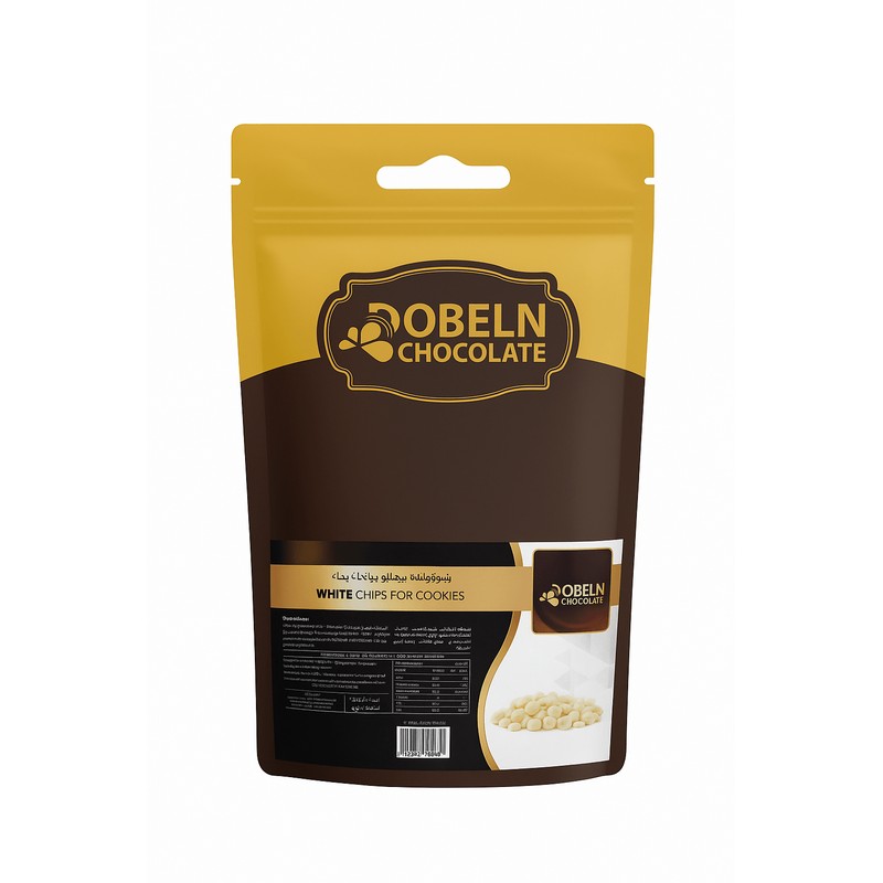 Dobeln White Chocolate Callets For Cookies 1 kg × 5 - Carton