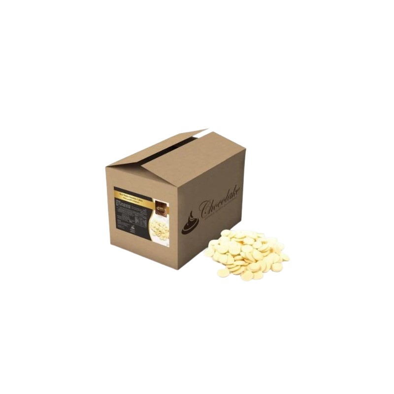 Dobeln White Chocolate Coins 38 % - 5 Kg